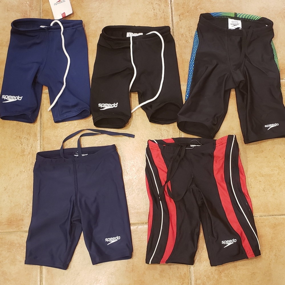 5 boys Speedo bathing suits